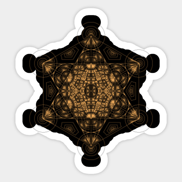 Fractal Metatron's Cube Orange